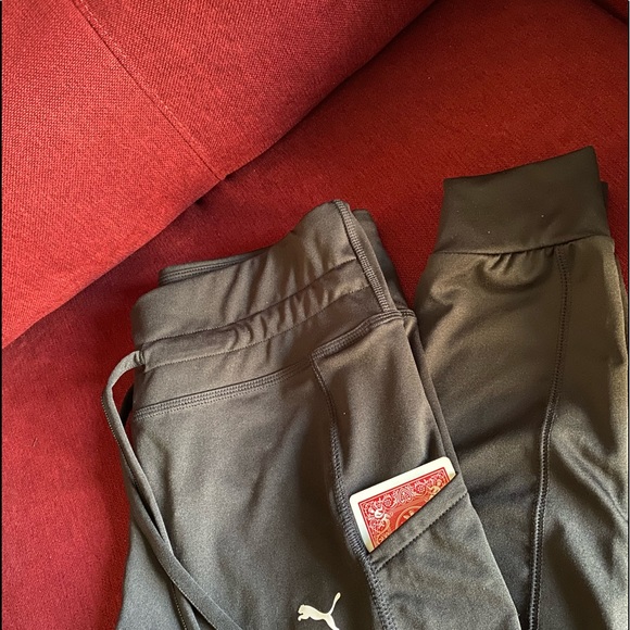 PUMA LADIES CAT LOGO TIGHTS WITH 1 SIDE POCKET BLACK - Picture 9 of 15